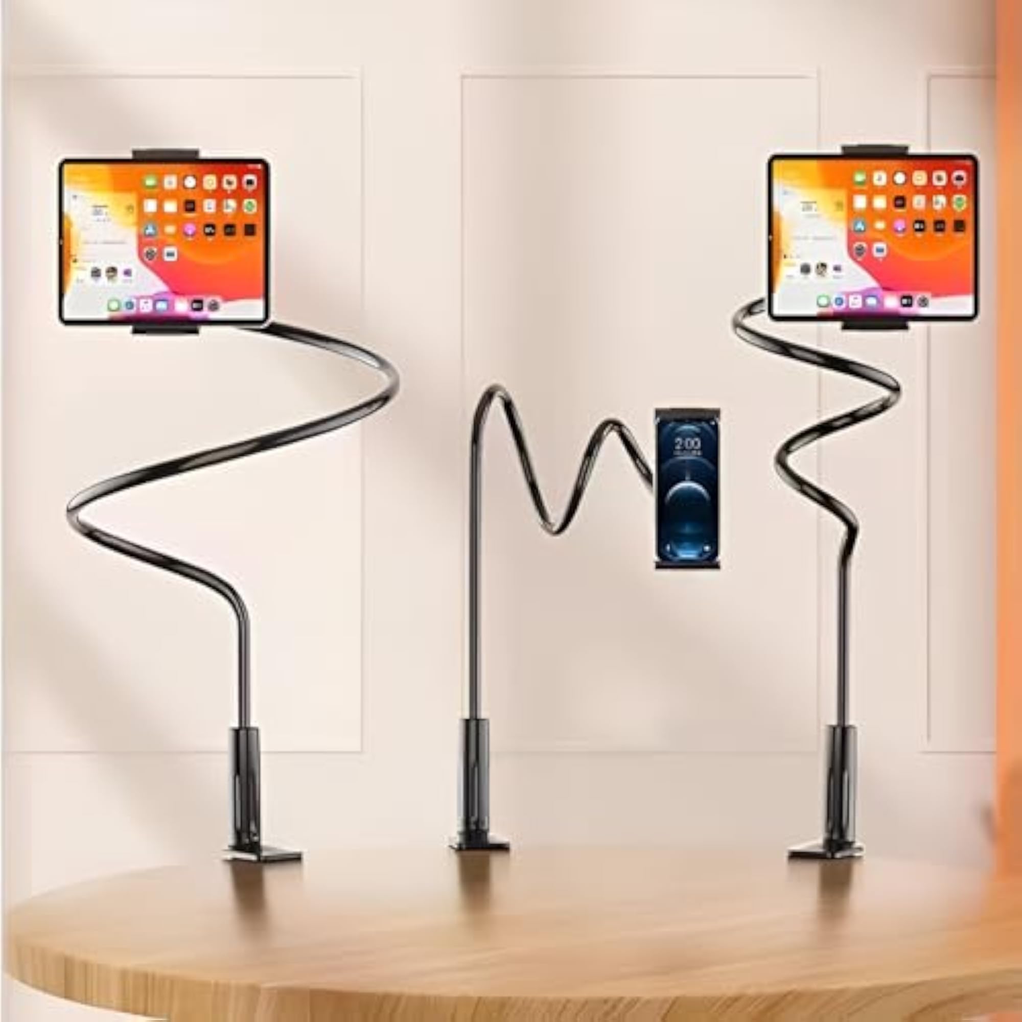 LikeStar Universal Flexible Long Arm Metal Lazy Mobile Holder Stand